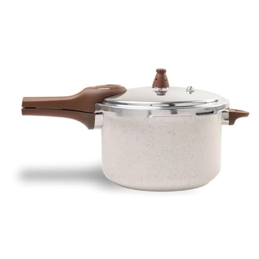 Panela de Pressão Pressure 6,8L Ceramic Life Antiaderente com Fundo de Indução Brinox - Vanilla