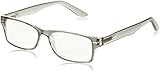 Peepers by PeeperSpecs Pep in Your Step Rectangular Reading Glasses, Gray, 51 mm + 3