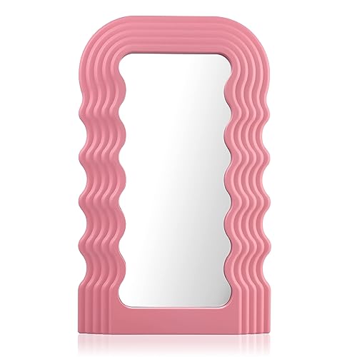Pink Wave Vanity Mirror