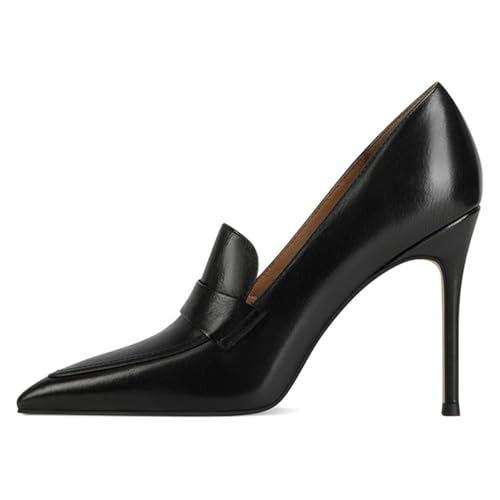 Women Pointed Toe Stiletto High Heel Slip On Pumps Elegant Homecoming Casual Dress Stylish Shoes Size 4-16 US2