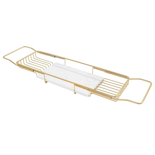 Expandable Bathtub Tray Caddy for Luxury Bath, Extra Wide Acrylic