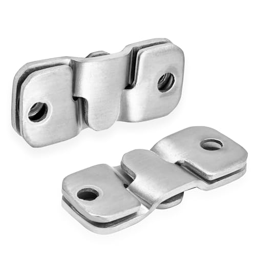 Image of Bonsicoky 10 Pcs Flush Mount Bracket with Screws, Heavy Duty Picture Hangers, Stainless Steel Z Clip Bracket Picture Wall Mount Hardware for Wall Hanging Large Pictures, Art Paintings, Silver, Small