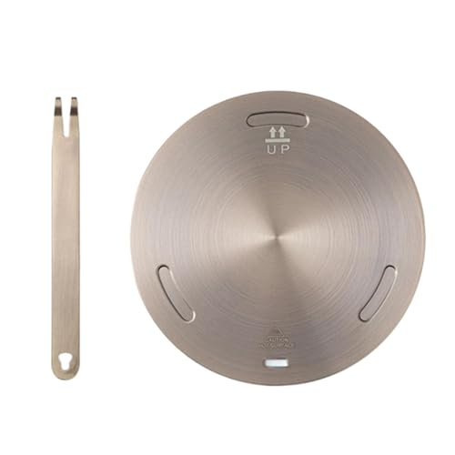 Placa difusora de calor de 24cm con mango desmontable de aluminio inoxidable para cocina 7