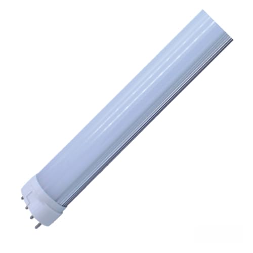 JCKJWL Tubo de luz LED 22W 2G11 Luz horizontal con cubierta transparente blanca lechosa 3000K Blanco natural 4000K 6000K Iluminación de áreas grandes(Natural White)