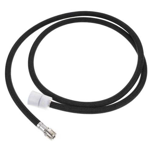 Toyvian Tubo de Nylon Negro Resistente para Grifo Extraíble Alta Presión Duradero para Cocina y Baño Doméstico