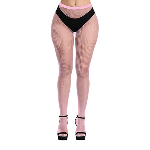 Image of Bestjybt Womens Fishnet Tights High Waist Mesh Fish Net Stockings Pantyhose