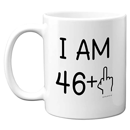 Stuff4 - Regalo cumpleaños 47 mujeres hombres, taza grosera novedad dedo medio, regalos divertidos, regalo cumpleaños, tazas divertidas cuarenta siete cuarenta séptimo cumpleaños, tazas café cerámica