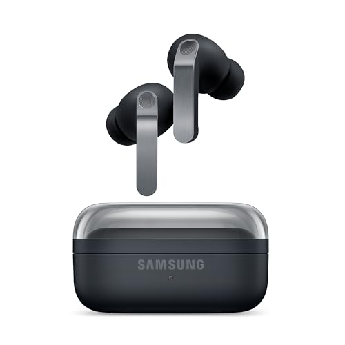 Samsung Galaxy Buds4 Pro Black Real Metal Blade 2-way Speaker & Dual Amp Enhanced ANC Adaptive Noise Control Seamless Connection (UAE Version)