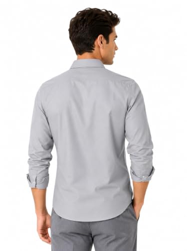 Image of Youth First Men's Cotton Blend Casual Shirt for Men | Regular Fit Solid Full Sleeve | Soft Comfortable Button-Down Collared Shirt for Office, Casual, Party & Formal Wear