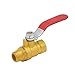 Uenede 2PCS Brass 1/4 Inch NPT Ball Valve 1/4