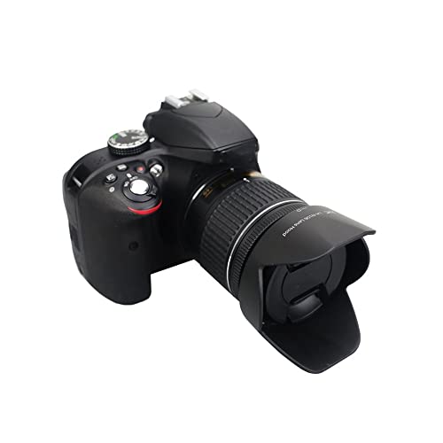 JJC Punta Reversible para Lente Bayoneta Compatible con Nikon AF-P DX Nikkor 18-55mm F3.5-5.6G VR y AF-P DX Nikkor 18-55mm F3.5-5.6G Lente para Cámara Nikon D3500 D5600 D7500 Reemplazo para Nikon HB-N106 miniatura 6