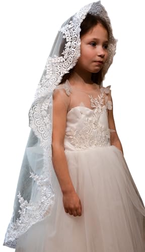 Girls First Communion Veils Mantilla Chapel Veil Latin Mass Church Veil