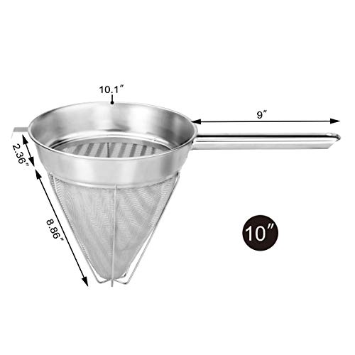 New Star Foodservice 38057 Stainless Steel Reinforced Bouillon Strainer thumb #1