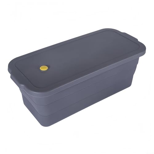 GANCEI Teglie per pagnotta antiaderenti, in silicone, con struttura in metallo, pieghevoli, con coperchio