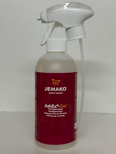 Jemako AshEx-Gel 500ml + Schaumpumpe Kaminglasreiniger