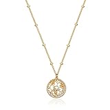 [Fettero] ネックレスレディース 14kゴールド 金属アレルギー対応 シンプル ペンダント チェーンネックレス アクセサリー