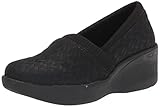 Skechers Women's Comfort Wedge Pump, Black/Black, 9