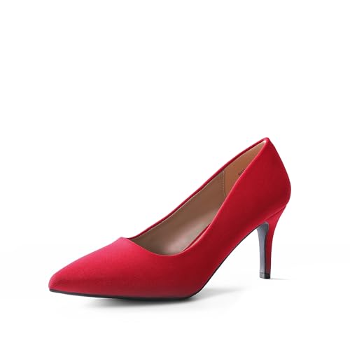 DREAM PAIRS Women's High Stiletto Heels Closed Pointed...