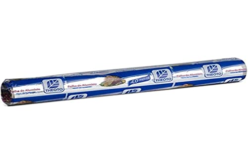 Papel Alumínio, Theoto, 30 cm, Rolo de 4 Metros