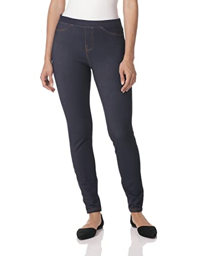 No Nonsense Womens Stretch Denim Leggings With Pockets Pants, Dark Denim, Small Us #TOP7