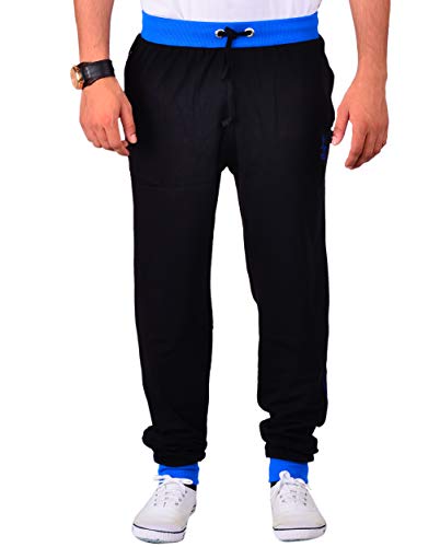 Image of VEGO Men's Black Cotton Track Pant