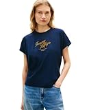 (トミーヒルフィガー) シーズナルスクリプトキャップスリーブTシャツ WW50787 LARGE マルチC1G
