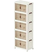 Amazon｜Roqao 収納ボックス 5段 折りたたみ収納ボックス キャスター