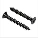 #6 x 3/4" Xylan Coated Stainless Flat Head Phillips Wood Screw (100 pc), 18-8 S/S Black Xylan Coating, Choose Size, by Bolt Dropper