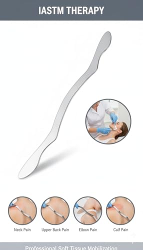 Image of Stainless Steel Long Gua Sha Tool-Guasha Long Bar Muscle Scraping Massage IASTM Tools-Help Relieve Sore Muscles Great Soft Tissue Mobilization( heavy pure 8 mm thinkness, lenth 18 inch and width 19mm ,weight 700 gm)