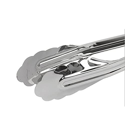 Pinzas Cocina Pinza de alimentación de Acero Inoxidable, for la Parrilla de Ensalada de Catering Buffet, tamaño: 17.5 cm, fácil y Conveniente for Limpiar