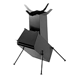 Réchaud Rocket - 6 Kg En Acier Carbone Pliable | Poêle À Bois De Camping Extérieur Avec Sac De Transport | Réchaud Portable Polyvalent Pour Tente Et Pêche | Cuiseur Pliable Pour Jardin