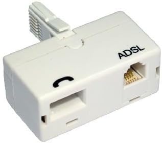 rhinocables® ADSL Filter Standard Type White BT Telephone adaptor
