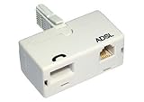T adaptador en forma Rhinocables Filtro ADSL Adaptador de teléfono Tipo de Blanco estándar BT
