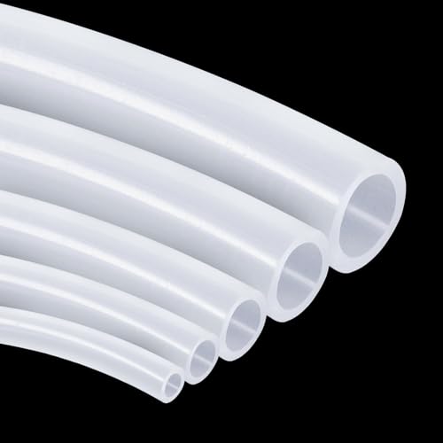 Auspirit Silicone Tubing Food Grade Silicone Tube Hose High Temp for Household Industry Home Brewing Winemaking (5mmID*8mmOD, 15Meter)