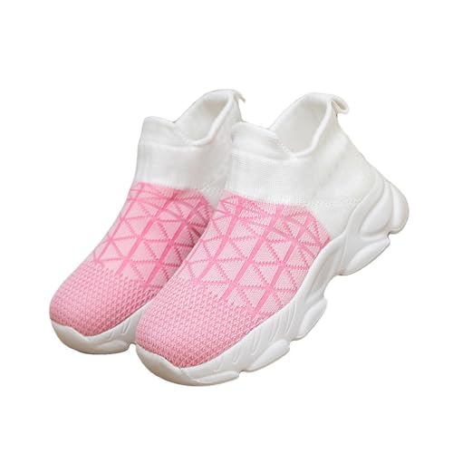 Boys Girls Sock Shoes Casual Sports Running Walking Sneaker Knitted Slip-On High Tops Lightweight Breathable Non Slip (Toddler/Little Kid/Big Kid)