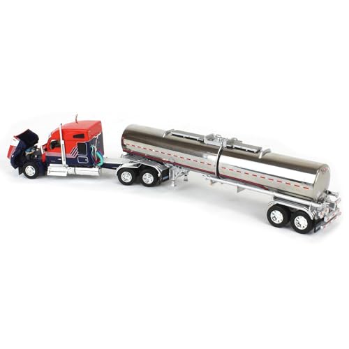 DCP First Gear 1/64 Red & Blue Kenworth W990 Camión Tráiler miniatura 4