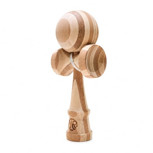 Yuntrove Professional Competition Kendama - Bamboo Skill Toy, Japanese Wooden Ball and Cup Game, Hand-Eye Coordination Trainer for Kids & Adults (Unfinished)
