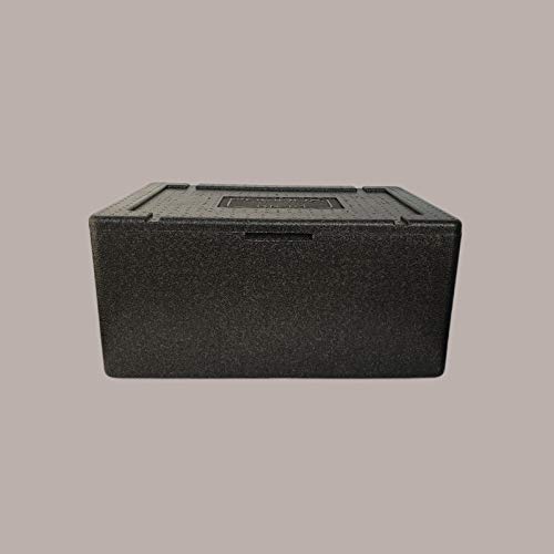 Lucgel Scatola Iso Termica Alimenti Riutilizzabile GN8 Plus Nera 68x44,5H30cm