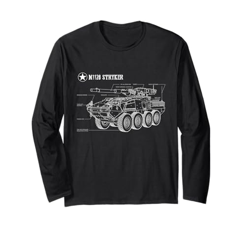 Plan de véhicule blindé américain M1128 Stryker Manche Longue