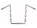 Flat Twisted Handlebar 15" 25.4mm Chrome. Bike handle bar, bicycle handle bar, lowrider handle bar, chopper, beach cruiser lowrider bike part
