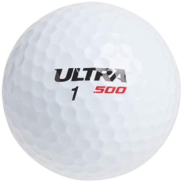 Wilson Ultra 500 - Pelota de Golf Recta (15 Unidades), Color Blanco