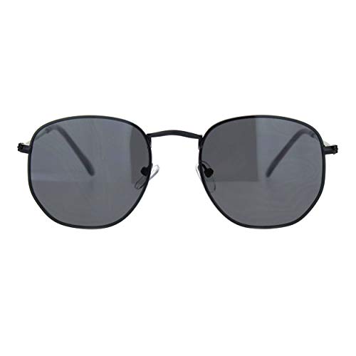 Small Thin Metal Hexagon Shape Sunglasses Classy Vintage Fashion UV 400