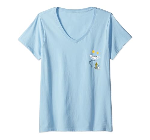 T-shirt Star Wars femme chic avec col V discret R2-D2 C-3PO Desert Trek