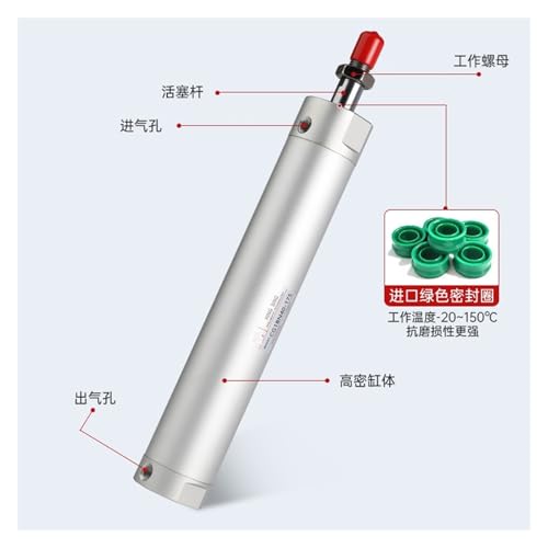 Cylindre léger CG1 mini vérin robot 25x100 pour automatisation précise - 3