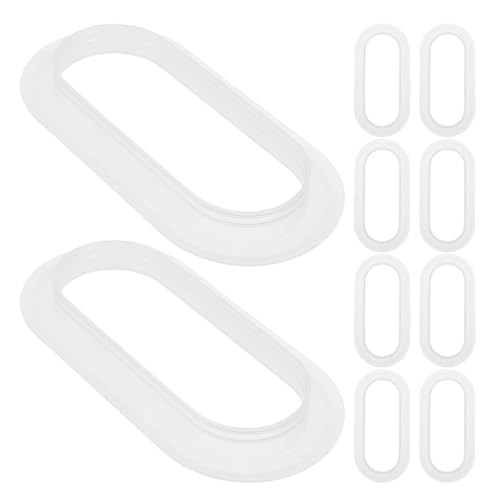 STOBAZA 10pcs Plastic Cardboard Box Handles Box Handles Transparent Lifting Moving Straps Loop Ring for Small Box Carton Replacement Cardboard Boxes Handles