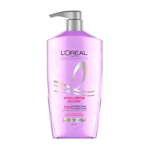 L'Oreal Paris Elvive Hyaluron Plump Hydrating Shampoo for Dehydrated, Dry