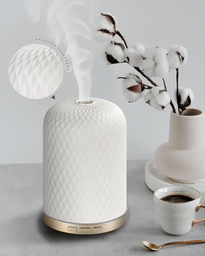 Essential Oil Diffuser,120ML 2.4MHz Ultrasonic Aromatherapy Diffusers for Essential Oils