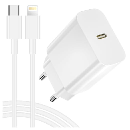 25W Caricatore iPhone Originale Apple MFi,Caricabatterie iPhone Caricatore Rapido per iPhone 14 13 12 11 Pro Max/Mini/XS/X/8, USBC Alimentatore Presa USB C Spinotto con 2M Cavo Ricarica Rapida