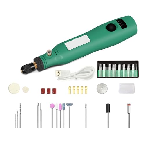 Cordless USB Charging Mini Electric Grinding Variable Speed Grinder Machine Rotary Tool Engraving Pen for Milling Polishing Simple to Operate