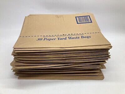 30 Gallon Lawn & Leaf 2-Ply Heavy-Duty Yard Waste Compost Paper Bags, 30 Count image 3